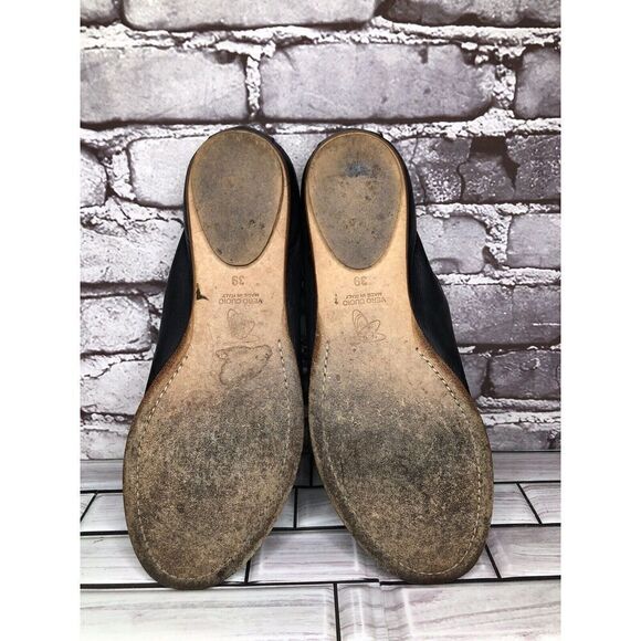 Zero+Maria Cornejo Black Leather Peep Toe Loafer Flats Women’s Sz 39EU/8.5M US - Picture 11 of 16